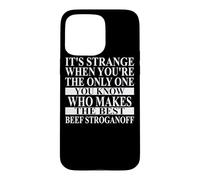 Beef Stroganoff Apparel | Incroyable Design drôle pour Les Amateurs de bœuf Coque pour iPhone 15 Pro Max