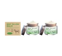 Beef Tallow Balm Crème pour le visage avec beurre de karité et vitamine E, hydratation profonde, formule à l'huile de lavande, renforce la barrière cutanée, absorption rapide, 57 g, 2