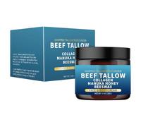 Beef Tallow Body Moisturizer | Beeswax And Honey Skin Balm | 5oz Tallow And Honey Balm | Fast Absorption Face Cream | Grass-Fed Beef Tallow Balm | Perfect For Soothing And Repairing Skin