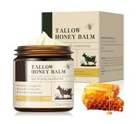Beef Tallow Cream, Crème Hydratante au Suif et Miel, Hydratation Profonde pour une Nutrition Intense, Apaise et Réconforte la Peau Sèche, Rend la Peau Douce et Souple, 01