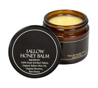 Beef Tallow Crème 57 g de suif de bœuf et baume au miel pour soins de la peau, crème pour le visage, crème bio nourrie à l'herbe, crème sébum hydratante en profondeur pour le visage, le corps