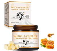 Beef Tallow Crème bio, Beef Tallow for Skin, Baume au Miel, Suif de Bœuf Biologique Naturel Nourri à l'herbe,Soins de la Peau au Suif de Bœuf,pour Soin de la Peau,Tous Types de Peau 60G