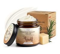 Beef Tallow Crème Hydratante - 100% Suif De Bœuf Pur Et Bio - Avec Niacinamide + Acide Hyaluronique - Hydratation Profonde, Nourrit & Renforce La Barrière Cutanée - Sans Parfum - Visage, Corps, Mains
