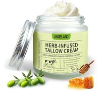 Beef Tallow for Skin 120 g, Suif de Bœuf pour les Soins de la Peau, 100% Naturel Biologique Baume au Suif et au Miel pour le Visage et le Corps, Beef Tallow Crème pour Tous Types de Peau