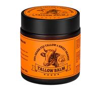 Beef Tallow for Skin 120g, Lionmanne Suif de Bœuf pour les Soins de la Peau, Suif de Bœuf Biologique 100% Naturel Nourri à l'herbe, Tallow Crème pour le Visage et Corps, Hydratation Profonde - Orange