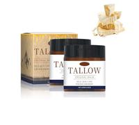 Beef Tallow for Skin, Organic Beef Tallow Balm pour le visage et le corps, crème hydratante pour le visage de bœuf pour la peau sèche, Grass Fed Whipped Tallow Balm, nourriture profonde (2pc, 120g)
