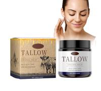 Beef Tallow for Skin, Suif de Bœuf Biologique 100% Naturel Nourri à l'herbe, Tallow and Honey Balm, Whipped Beef Tallow Skin Care, Tallow Face Cream,Nourrit en profondeur le visage et le corps