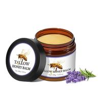 Beef Tallow for Skin,Suif De Bœuf Pour Les Soins De La Peau,Baume Au Suif Et Au Miel Naturel Et Biologique Pour Le Visage Et Le Corps,Crème Pour Le Visage,Hydratation Profonde (100g, Lavender)