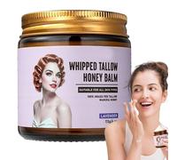 Beef Tallow Skin Balm - Whipped Grass Fed Moisturizing, Cream Natural Hydration Formula for Daily Use Deep Nourishing Repair for Dry Damaged Skin Face Neck Arm Body Care Soothing Skincare