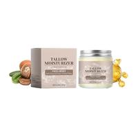 Beef Tallow Skin Care, Baume au Suif de Bœuf Bio et Miel, Crème Hydratante Intensive Visage et Corps, Réparation Peaux Sèches et Sensibles, Texture Non Grasse (1)