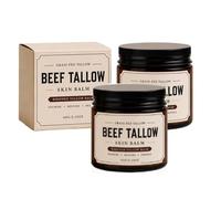 Beef Tallow Skin Care, Beef Tallow Face Cream,Beef Tallow Skin Balm (2pc) | Grass-Fed Beef Tallow,Nourish & Repair Dry Skin,Deep Hydration for Face & Body,Spreads Easily, for Daily Use