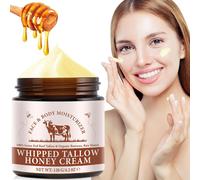 Beef Tallow Skincare-120 G De B?uf-Baume Au Miel De B?uf-Tallow Bio-Talg Naturel Et Miel-Crème Pour Hydratant Et Anti-Âge-Pour Le Visage Et Le Corps