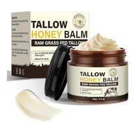 Beef Tallow Skincare Crème de bœuf Tallow avec du miel et de l'herbe Nourrie de suif de bœuf Crème hydratante naturelle pour le visage et le corps Hydratation en profondeur Crème de suif de bœuf bio