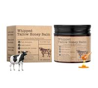 Beef Tallow Skincare - Crème de tallow au bœuf bio - 60 g - Enrichie en miel bio et cire d'abeille - Hydratation et soin en profondeur - Pour une peau douce et souple