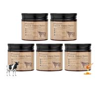 Beef Tallow Skincare Lot de 5 crèmes de tallow au bœuf bio 60 g Enrichie en miel bio et cire d'abeille, hydratation et soin en profondeur, garde la peau douce et souple