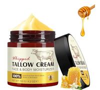 Beef Tallow Skincare - Rindertalg Bio Creme, Rindertalgbalsam zur Hautpflege,Tallow and Honey Balm for Cracked, Rindertalg Bio Skincare, Tief nährende Pflege für Gesicht und Körper 120 g