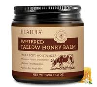 Beef Tallow, Suif de Bœuf Bio pour la Peau - Crème Hydratante Intense Visage & Corps - 100% Naturel, Sans Parfum, Adapté à Tous Types de Peau - Absorption Rapide et Non Grasse, 120g