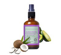 Beef tallow sunscreen spray,spray solaire au suif de bœuf,protection solaire hydratante naturelle pour le visage et le corps,protection solaires dayglow blocker à l'huile de coco,creme solaires 100ml