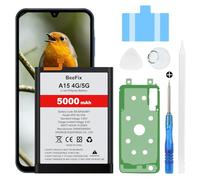 Beefix Batterie de rechange EB-BA156ABY compatible avec Samsung Galaxy A15 4G SM-A155F & Galaxy A15 5G SM-A156B 5000 mAh Li-Ion polymère avec outils de réparation