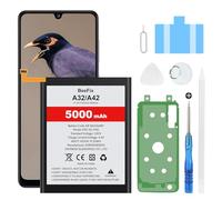 Beefix Batterie de rechange haute capacité pour Samsung Galaxy A72 (SM-A326F) A32 5G/A42 5G, 5000 mAh, pour Galaxy M22/M32 5G (EB-BA426ABY) avec outils de réparation professionnels