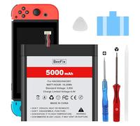 Beefix Batterie de Remplacement HAC-003 : Batterie Li-ION 5000 mAh pour Nintendo Switch 2017 HAC-001 Haute capacité avec Ensemble d'outils de réparation (HAC003)