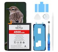 Beefix Batterie pour Samsung Galaxy S20 Plus | 4500 mAh haute capacité, puce intelligente pour une plus longue durée de vie, sécurité, kit d'outils professionnels avec
