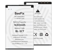 Beefix BL-5CT Batterie de rechange de qualité supérieure 1630 mAh Compatible avec Nokia 5220 5630 6303 6730 3720 C3-01 C5-00 C6-01, etc.