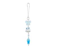 BEEFLYING 1 Pièce Pendentif Téléphone Chat Bleu Pendentif Papillon Raffiné en Perles Breloque Porcelaine Poisson Pour Porte-clés et Sacs