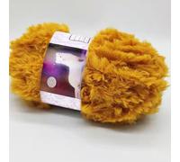 BEEFLYING 32 Yard Fil de Fourrure de Vison doré Fil Doux Fil de Fourrure épaisse et Moelleuse Fil de Cils pour Crocheter des écharpes à Tricoter des couvertures (30 mètres)