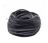 BEEFLYING Corde en Cuir Noir 3 mm Leather Cord Véritable des Cordes en Cuir Qui ne se Cassent Pas Facilement pour la Fabrication de Bijoux