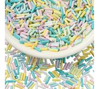 BEEFLYING Perles en verre de 50 g - 6 à 7 mm x 2 mm - Assortiment de mini perles intercalaires longues pour la fabrication de bijoux, colliers, bracelets, loisirs créatifs, couture, broderie