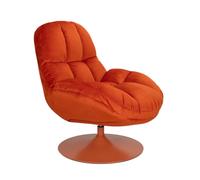 BEEFY - Fauteuil pivotant en velours orange Orange