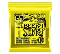 Ernie Ball – Cordes pour guitare électrique Beefy Slinky – à enroulement nickelé 11-54 – Pack de 3