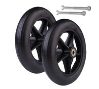 BEEGMA Une Paire de Roue Avant de Fauteuil Roulant Manuel 14/15/17/20/19cm antidérapantes Roulette de Fauteuil Roulant De Remplacement(8in/19cm)