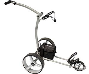 BeeGon Golf Chariot de Golf électrique GT-X400 Pro Gris Argenté avec Batterie au Plomb 33 Ah