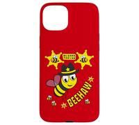 BEEHAW Abeille Nature Dessin Enfant Sheriff Western USA Coque pour iPhone 15 Plus