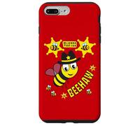 BEEHAW Abeille Nature Dessin Enfant Sheriff Western USA Coque pour iPhone 7 Plus/8 Plus