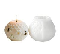 Beehive Candle Mold - 4.3 Inch Realistic Crafting | Silicone Flexible Material, 3D Honeycomb Pillar Mold For Beeswax DIY Art Projects For Kids Adults Professionals Studio Home Party Gathering