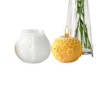 Beehive Candle Mold - Cylinder Candle Mold | Realistic Crafting Art Beehive Shape Cylinder Candles Molds | Silicone Honeycomb Molds for School Studio Home Gathering Party Children Adults