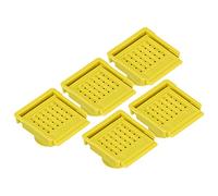 Beehive Vent Lot de 5 portails d'entrée en ABS légers, anti-éclatement et respirants pour ruche (jaune)