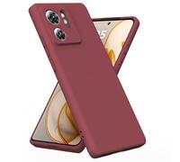 BEEJTUNY Coque Liquide Silicone pour Motorola Moto Edge 40, Housse Protection [Anti-Rayures, Anti-Empreintes, Anti-Choc], Coque Bumper Souple et Mince Étui. Bordeaux