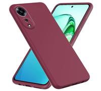 BEEJTUNY Coque Liquide Silicone pour Oppo A58 4G, Housse Protection [Anti-Rayures, Anti-Empreintes, Anti-Choc], Coque Bumper Souple et Mince Étui. Bordeaux