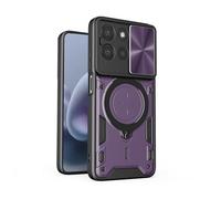 BEEJTUNY Coque pour Oppo Realme C35 4G avec Anneau Housse, Coque Magnétique avec Protection Caméra, Étui Antichoc avec Support Rotatif 360°. Violet