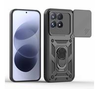BEEJTUNY Coque pour Poco F9 Pro 5G avec Anneau 360°, Coque de Protection avec Cache Objectif, Étui de Protection Antichoc avec Support Magnétique. Noir
