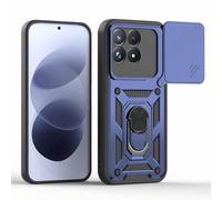 BEEJTUNY Coque pour Poco F9 Pro 5G avec Anneau 360°, Coque de Protection avec Cache Objectif, Étui de Protection Antichoc avec Support Magnétique. Bleu