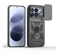 BEEJTUNY Coque pour Poco F9 Ultra 5G avec Anneau 360°, Coque de Protection avec Cache Objectif, Étui de Protection Antichoc avec Support Magnétique. Noir