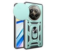 BEEJTUNY Coque pour Realme 12 Pro/Realme 12 Pro+ Plus 5G avec Anneau 360°, Coque de Protection avec Cache Objectif, Étui de Protection Antichoc avec Support Magnétique. Vert