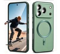 BEEJTUNY Coque pour Realme 16 Pro Plus 5G, Étui avec Anneau Métallique Intégré Compatible avec Accessoires Magnétiques, Case Compatible Recharge sans Fil.Vert