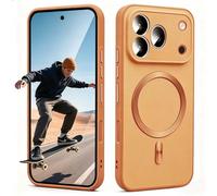 BEEJTUNY Coque pour Realme 16 Pro Plus 5G, Étui avec Anneau Métallique Intégré Compatible avec Accessoires Magnétiques, Case Compatible Recharge sans Fil.Orange