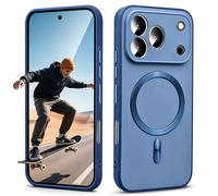 BEEJTUNY Coque pour Realme 16 Pro Plus 5G, Étui avec Anneau Métallique Intégré Compatible avec Accessoires Magnétiques, Case Compatible Recharge sans Fil.Bleu